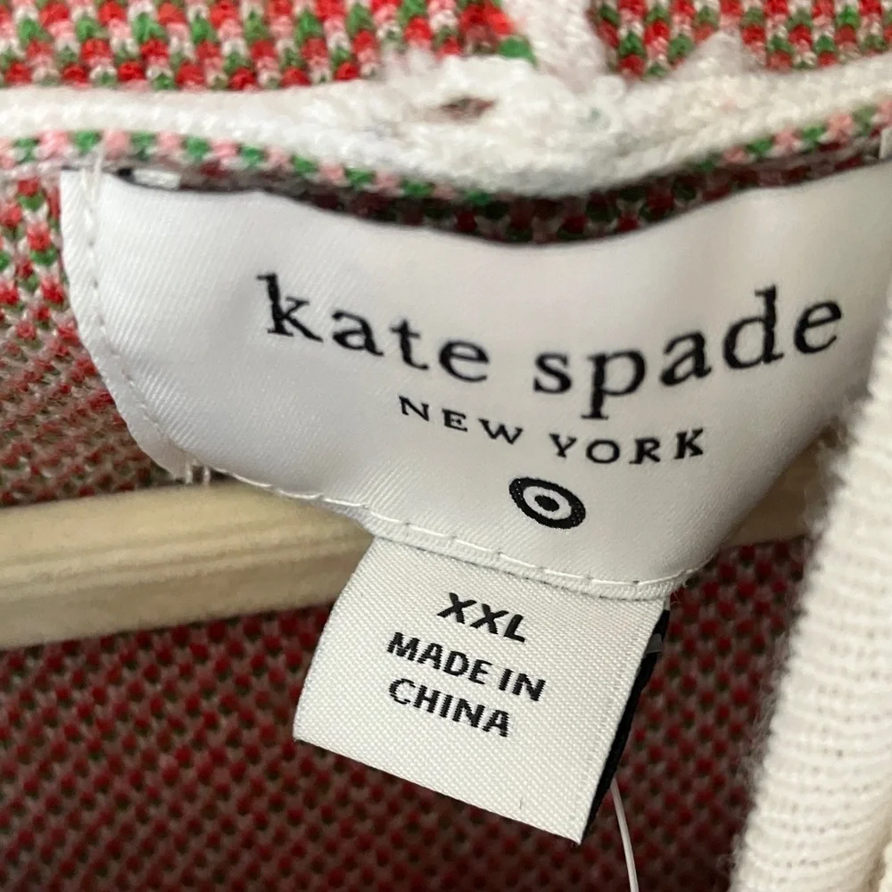 Kate Spade x Target: Cream Sweater Hoodie- Strawberry Design- XXL - Picture 3 of 13